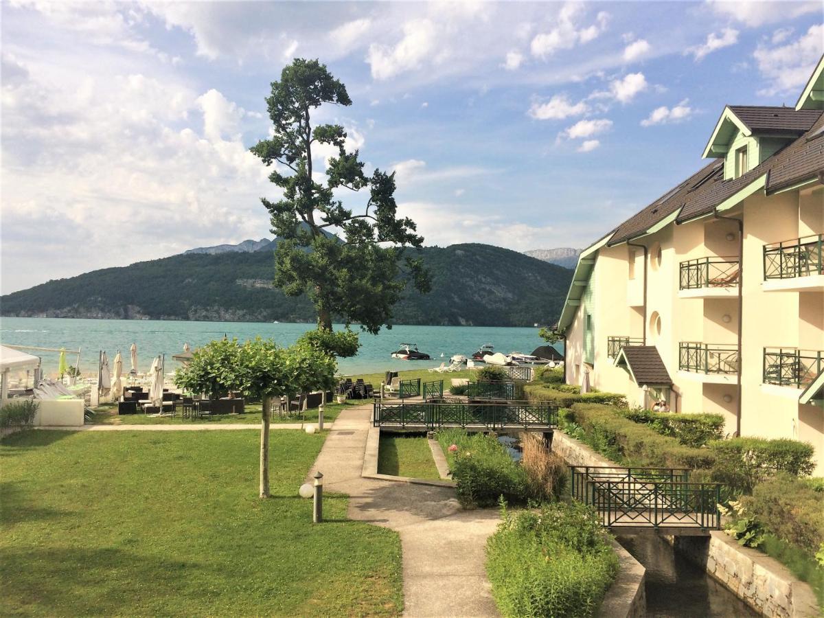 Lac Annecy Plage Privee, Duplex Baie Des Voiles Duingt Eksteriør bilde